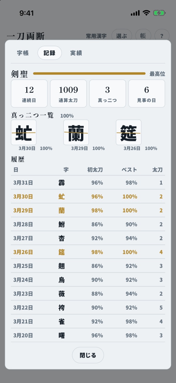 記録